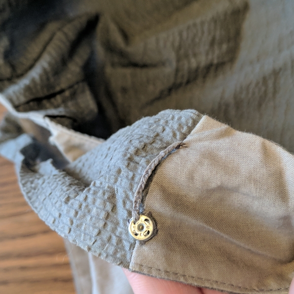 J. Crew Embossed Playa Dress 0 New Pale Surplus Gray Cotton - Picture 8 of 10